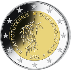 Finnland 2022: 2 Euro Gedenkmünze "Klima-Forschung"