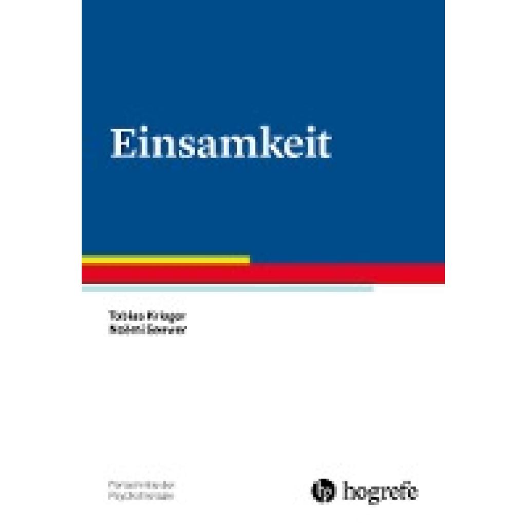 Einsamkeit (Krieger, Tobias~Seewer, Noëmi)